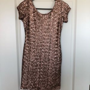 Free People sequin low back bodycon mini dress